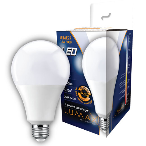 Led sijalica Lumax LUME27-18W 3000K