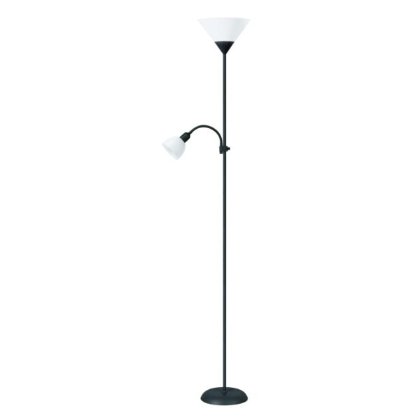 Lampa podna PFLF066B E27 i E14 crna